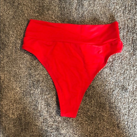 Red Two-Piece Swimsuit - Picture 4 of 4